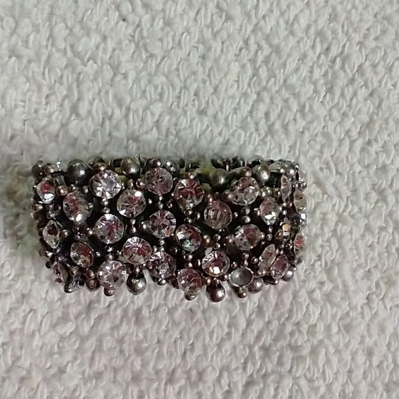 Wide stretch rhinestone ring 9 - Picture 3 of 4
